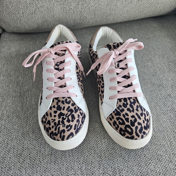 Corkys Hey Girl Supernova Leopard Rose Gold Size 10 - Picture 1 of 12